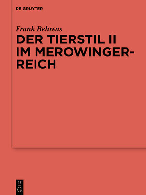 cover image of Der Tierstil II im Merowingerreich